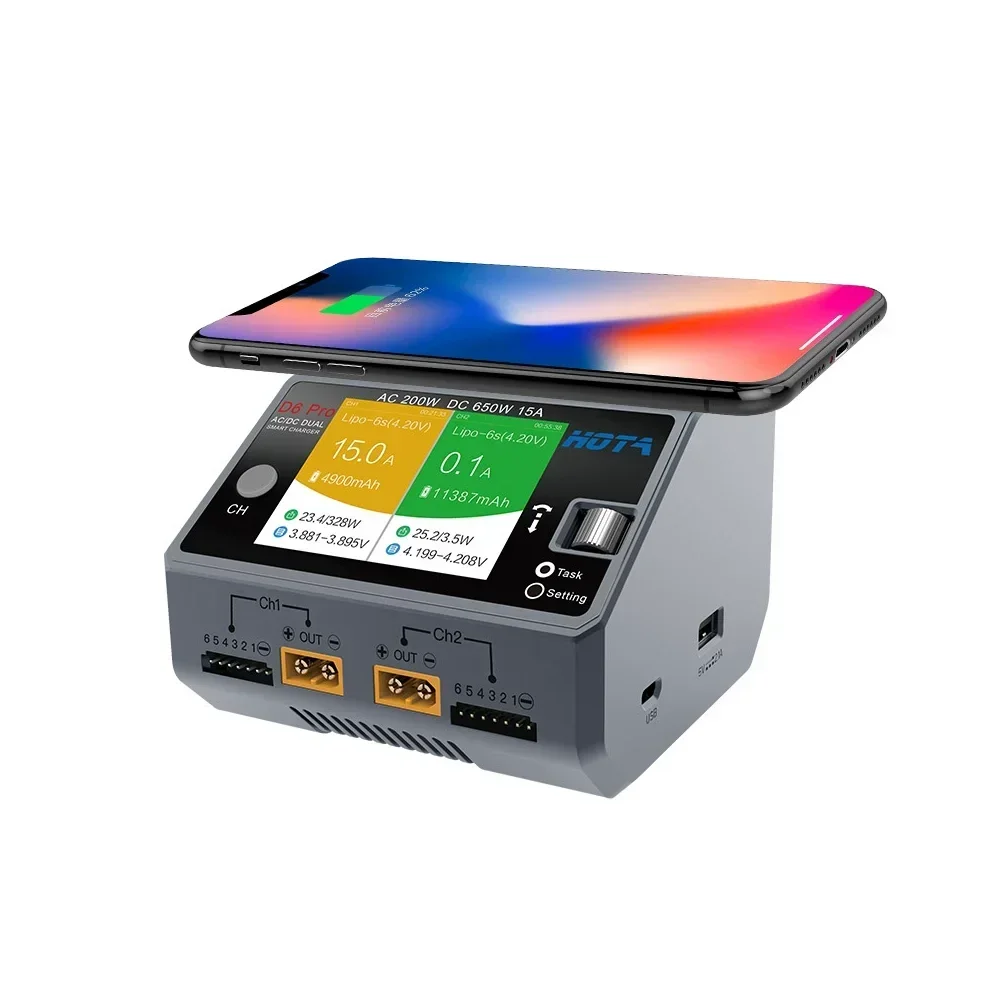 HOTA D6 Pro Dual Channel Smart - огляд і ціна Hota D6 Pro Dual Lipo Charger