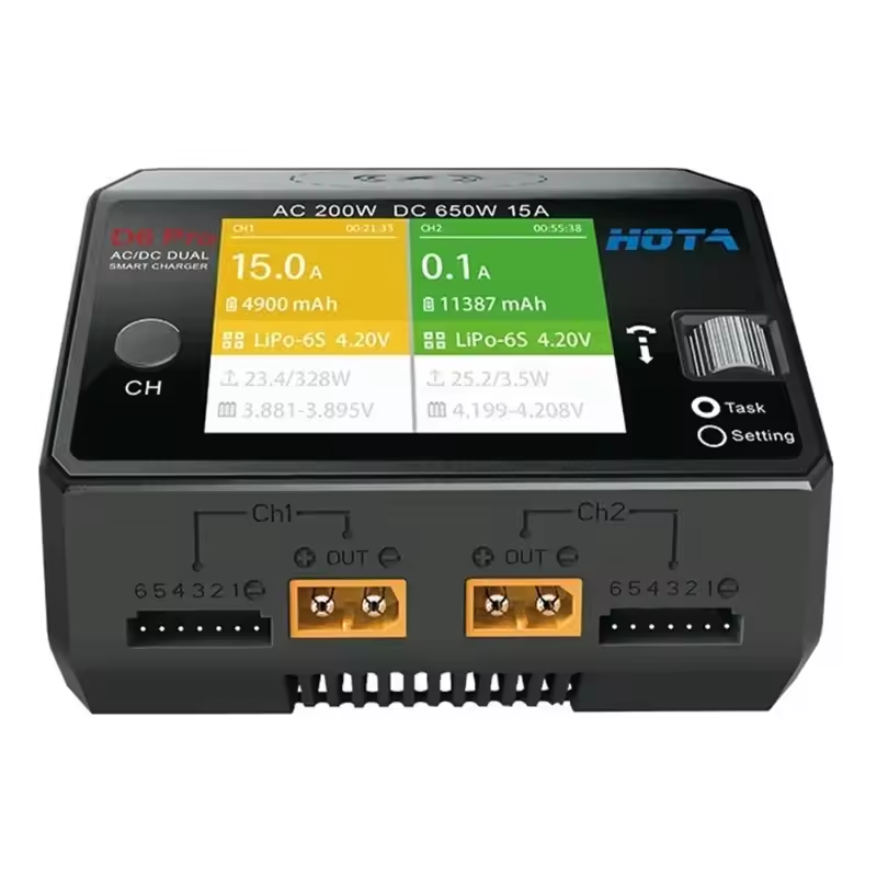 Original HOTA D6 Pro AC 200W D - огляд і ціна Hota D6 Pro Dual Lipo Charger