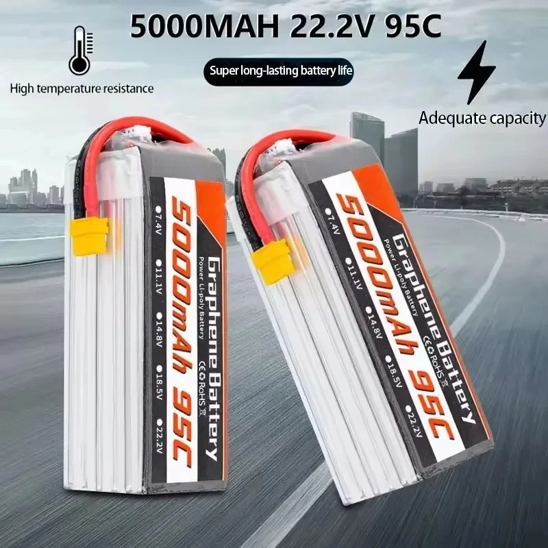 95C 22.2V 6S 5000mAh Lipo Batt - огляд і ціна 6S Lipo Battery 22.2V 5000Mah