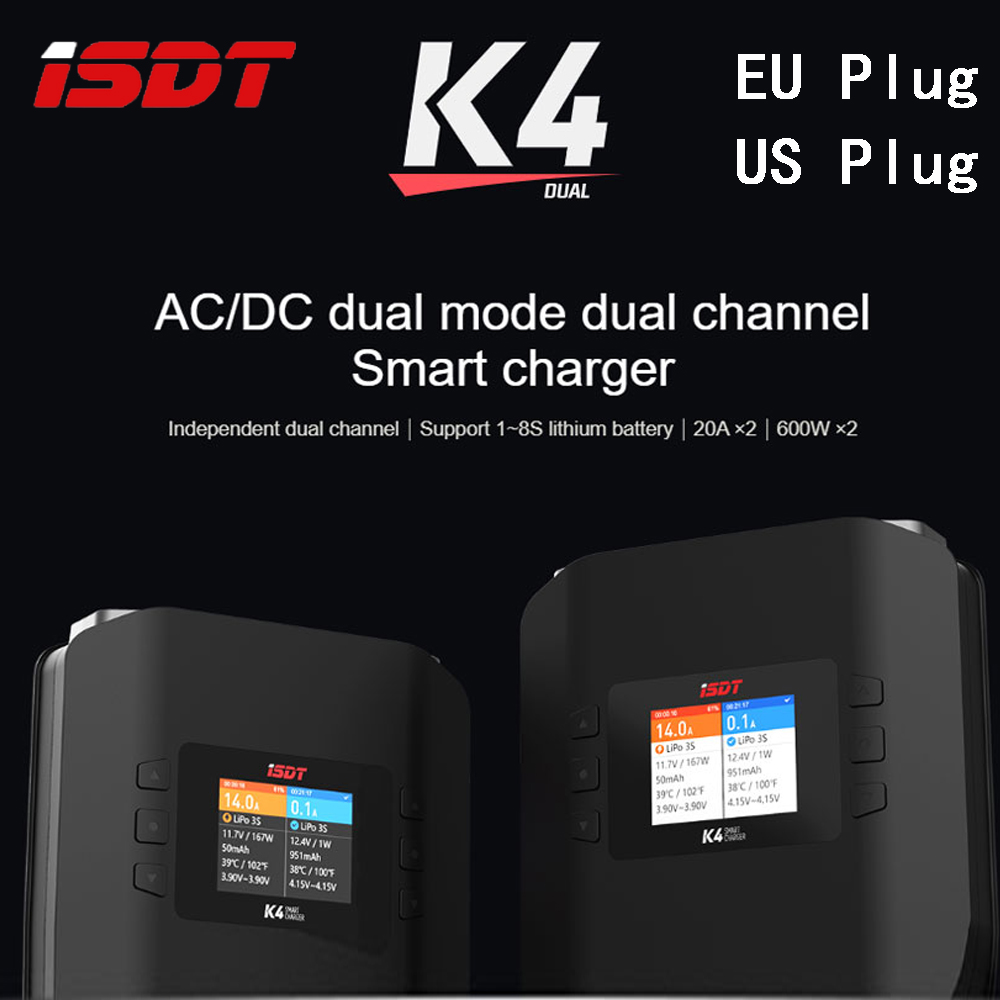 ISDT K4 1~8S Lithium Battery S - огляд і ціна Isdt K4 Dual Lipo Charger